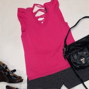 Boss B Fuchsia Knit Top